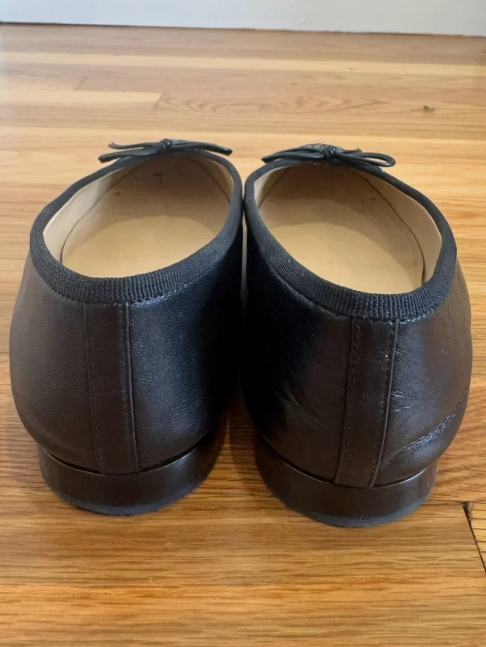 CHANEL Black Ballet Flats - Size 36